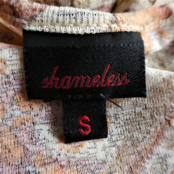 SOLD Vintage 90s Y2K Shameless Top V Ruched Lace Butterfly Cuff Lace S - Picture 7 of 8